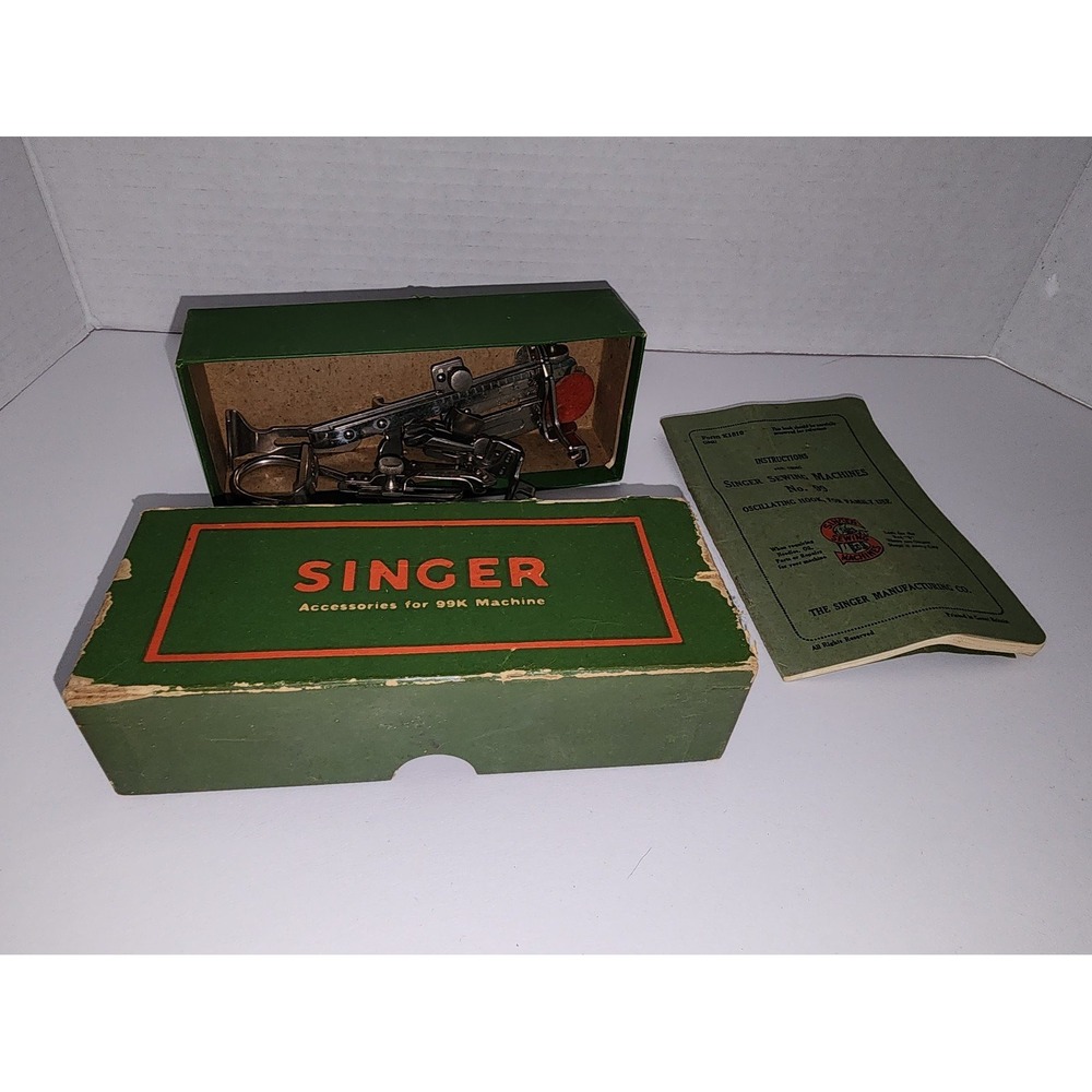 Singer‎ Sewing Machine 99K Book and Accessories
